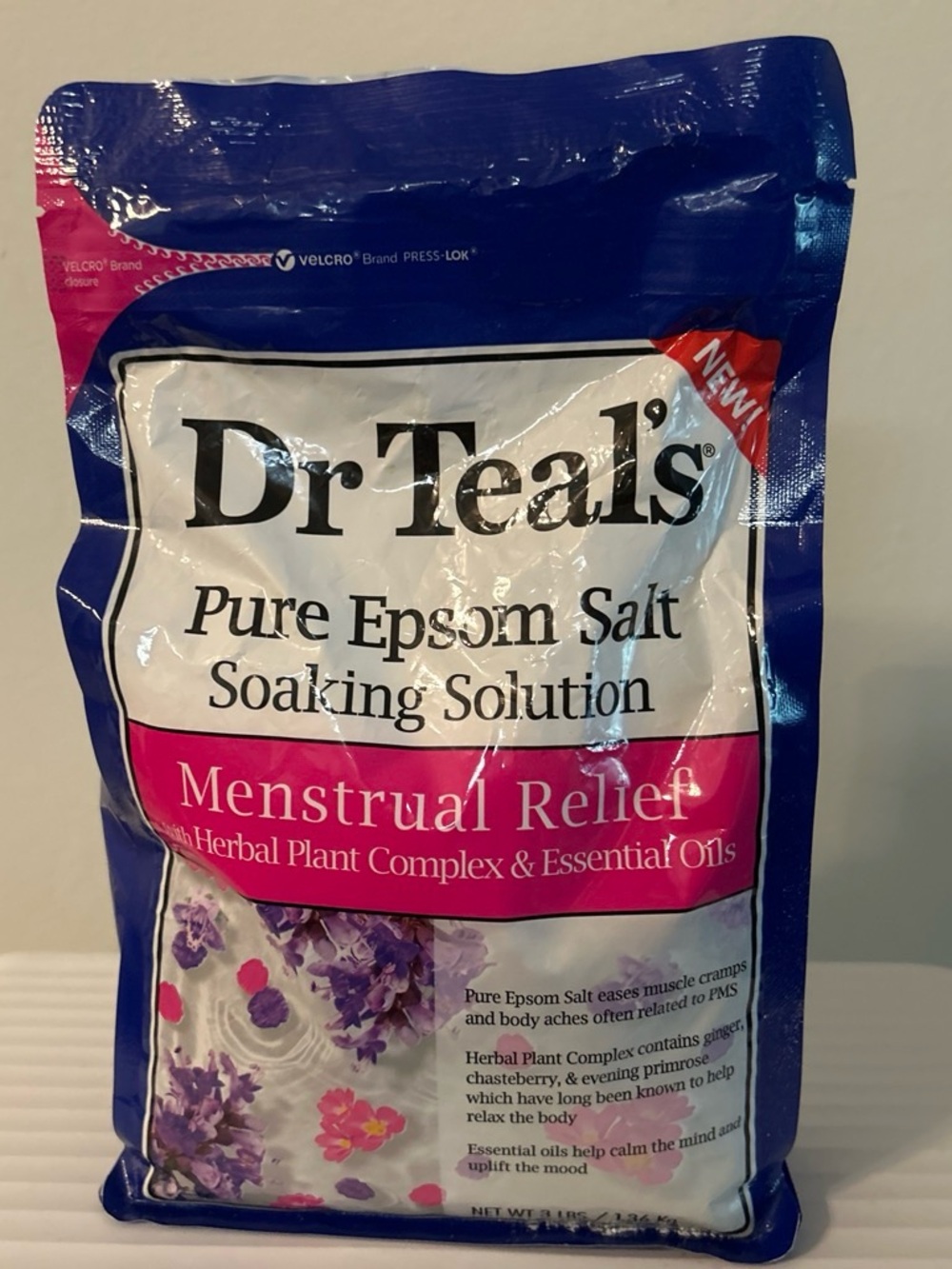 Pure Epsom Salt Soaking Solution - Menstrual Relief (Pink/Blue)